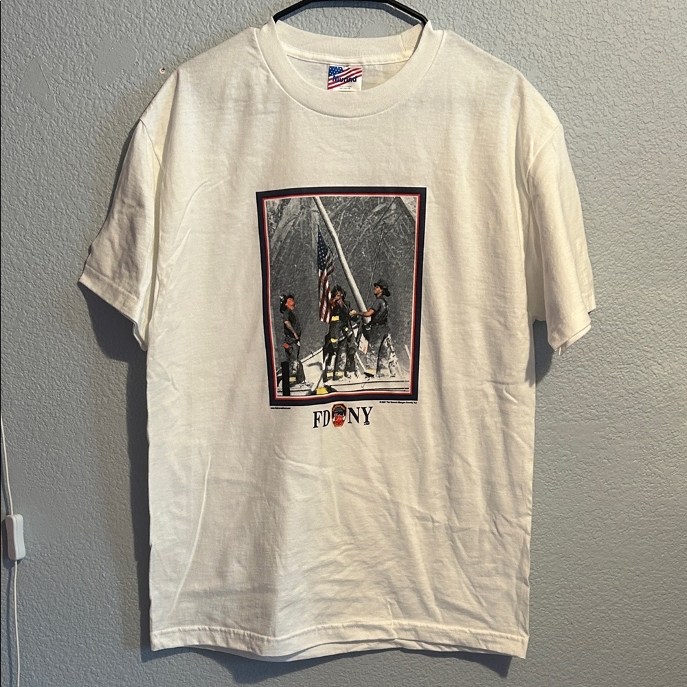 DNY White Graphic T-Shirt